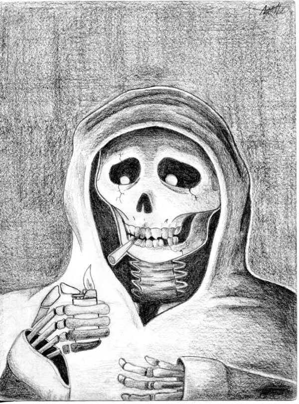 Smoking Skeleton